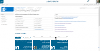 Add a live “Who is On-Call” Dashboard into Sharepoint and other Tools
