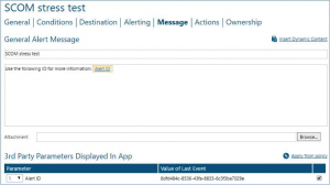 SCOM stress test - Alert ID